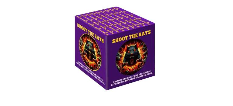 Shoot the Rats 49 skud ekstremt salut batteri med kæmpe hylende salutter